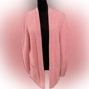 L.L. Bean Cotton Open Front Cardigan - Size Large Regular